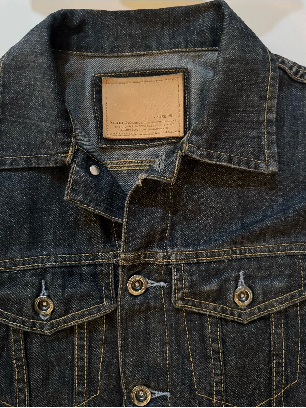 Vintage RG 512 Sleeveless Blue Jean Jacket - Picture 3 of 13